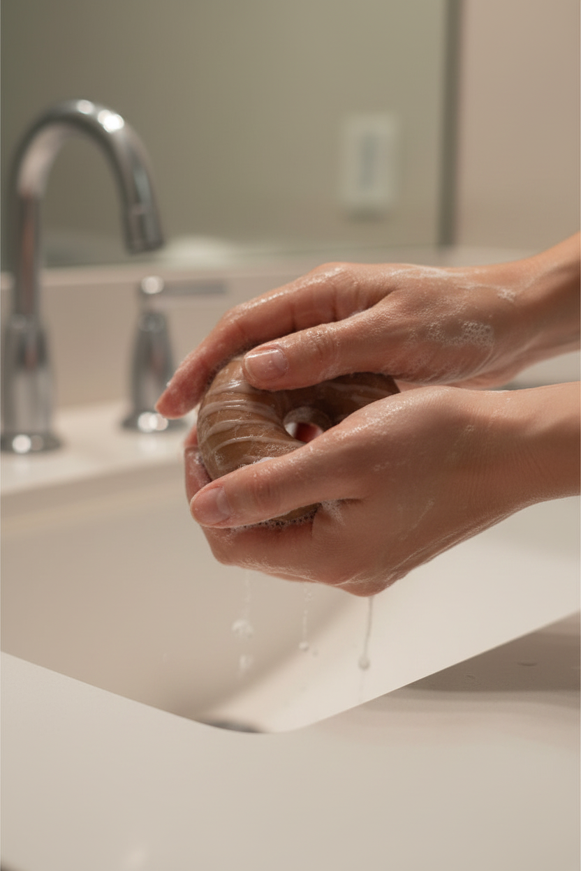 Frosted Cranberry Soap | Cranberry Donut Soap