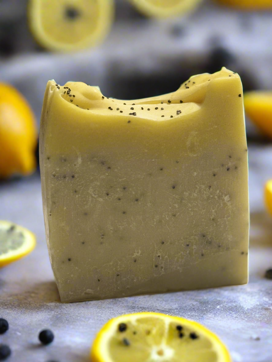 Lemon Poppy Loaf Soap Bar – Artisan Handmade Soap