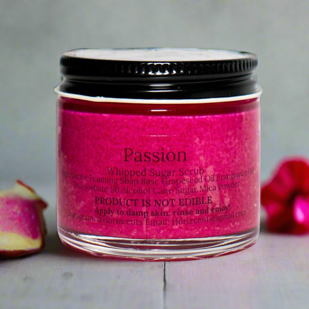 Passion Sugar Scrub | Dragon Fruit Scented Exfoliating Body Scrub