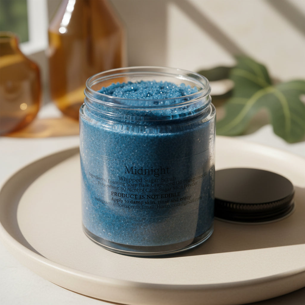 Midnight Sugar Scrub | Amber & Fig Leaf