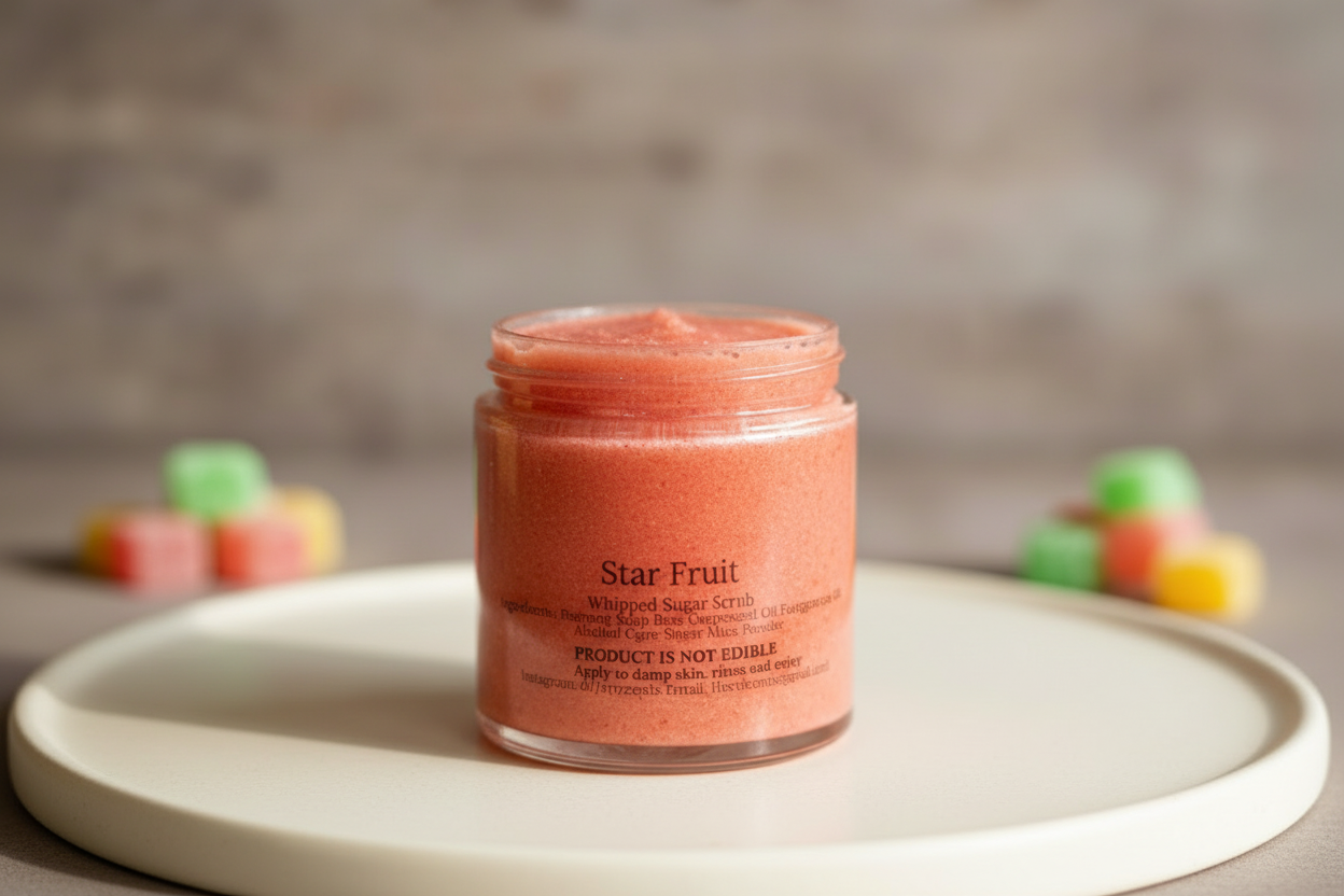 Star Fruit Sugar Scrub | Sweet Exfoliating Body Scrub