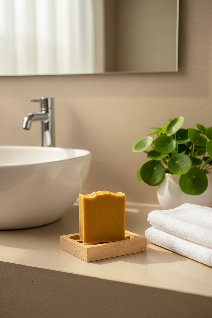 Turmeric Lemongrass & Honey Soap Bar | Bright Lemongrass & Golden Honey