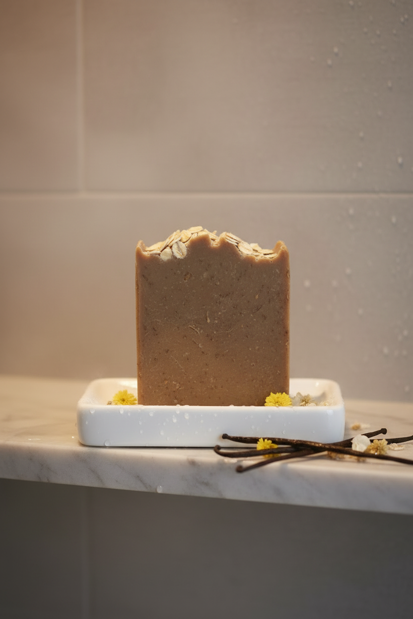 Vanilla Oats & Honey Soap Bar | Warm Vanilla, Oats & Honey